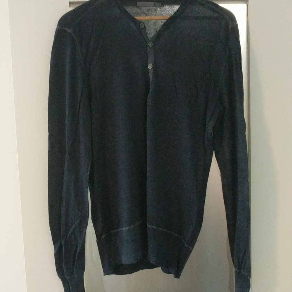 John Varvatos medium dark blue sweatshirt